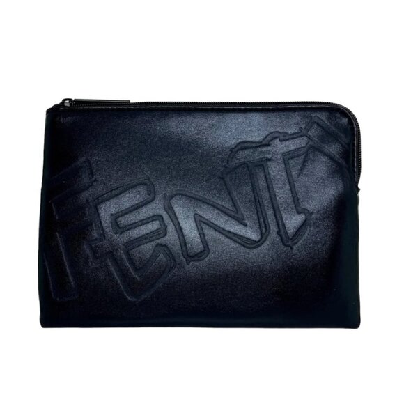 Fenty Black Neoprene Beauty Clutch NWT - Picture 1 of 5